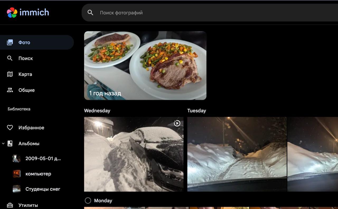 Immich — self-hosted альтернатива Google Photos